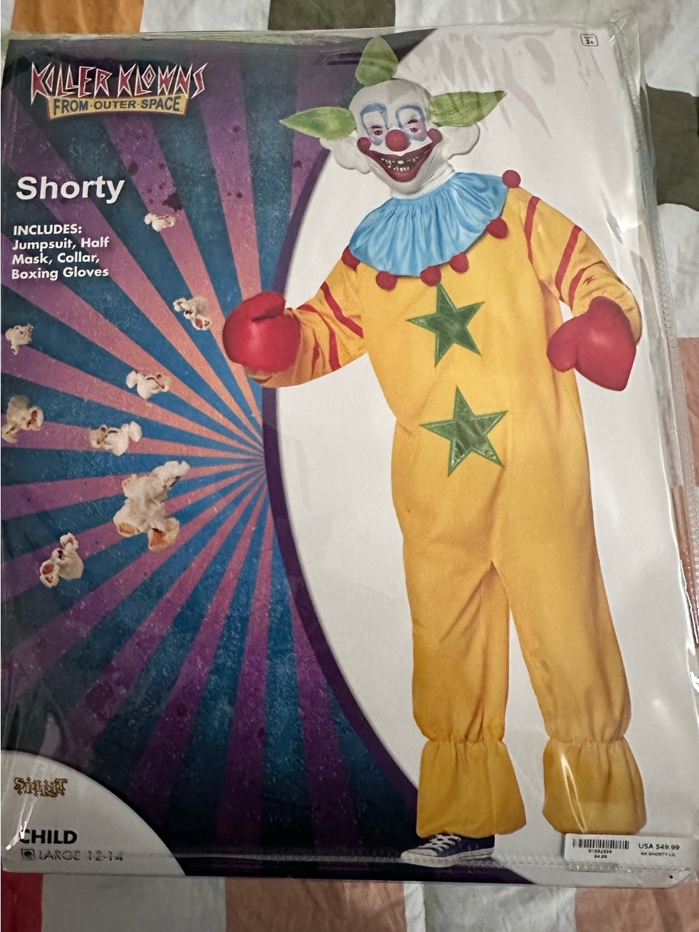 Killer Clowns Costume - Shorty Kids size Large